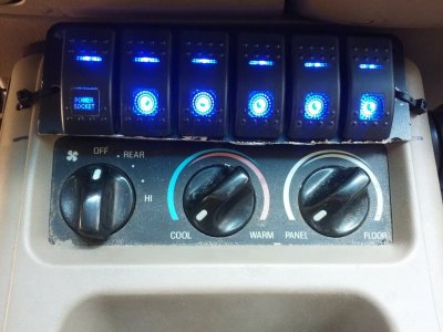my switch panel after I trimmed the bottom above the rear HVAC controls.jpg