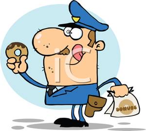 A_Colorful_Cartoon_Policeman_with_a_Bag_Donuts_Royalty_Free_Clipart_Picture_100908-153121-012053.jpg