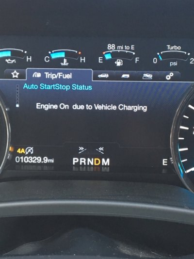 Auto Start/Stop Disabled due to “Vehicle Charging”?