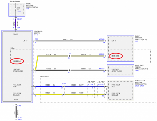 Headlamp Switch-Engine ''High''Idle Switch - Wiring Diagram - 2020 Police Interceptor Utility.png