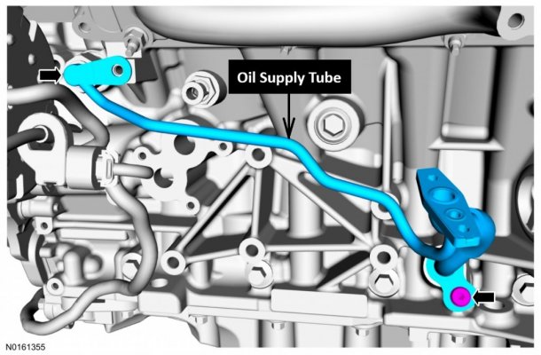 2015-2017 3.5L EcoBoost Turbocharger Oil Supply Tube in Assembly — LH - Workshop Manual Image.jpg