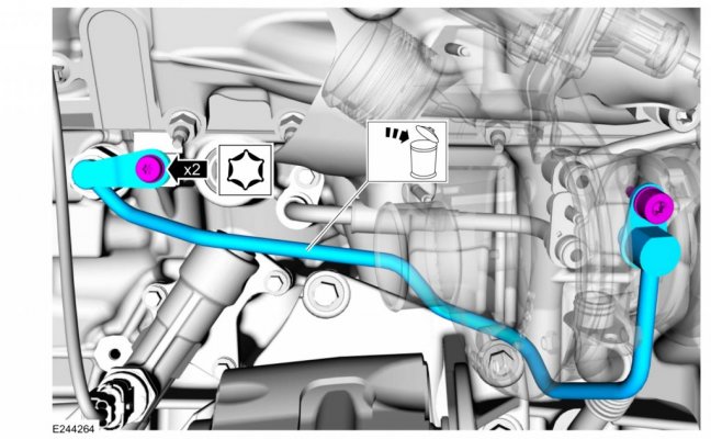 2018-2024 3.5L EcoBoost Turbocharger Oil Supply Tube Assembly — LH - Workshop Manual Image.jpg 2018-2024 3.5L EcoBoost Turbocharger Oil Supply Tube Assembly — LH - Workshop Manual Image.jpg