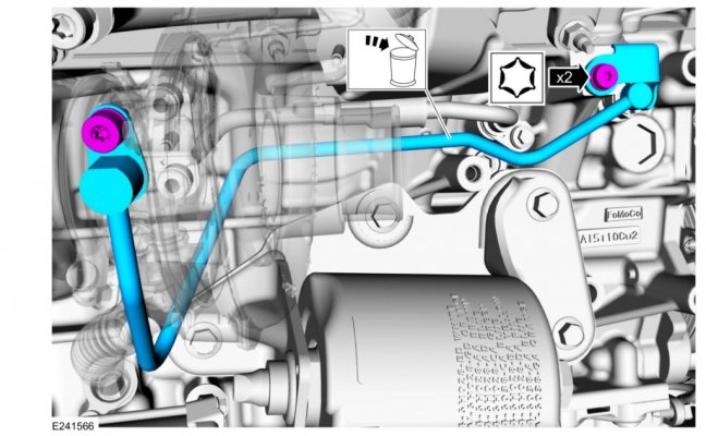 2018-2024 3.5L EcoBoost Turbocharger Oil Supply Tube Assembly — RH - Workshop Manual Image.jpg