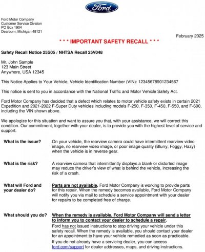 Safety Recall 25S05, Supplement 1 - Ford Owner Letter - No Remedy Available 1.jpg